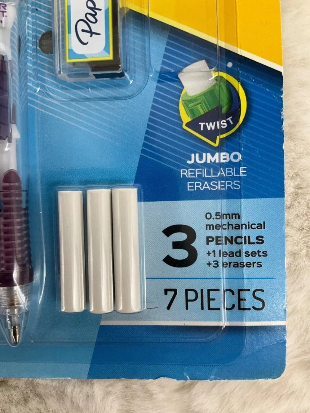 Paper Mate Clear Point Mechanical Pencils #2 Lead 0.5mm 3-Pack Mutli Color - Picture 3 of 5